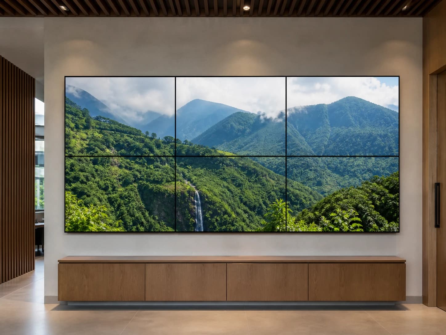 Illustrative scene: Video Wall - MeFirst buying options